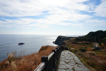 seaside walkway and fine sea view