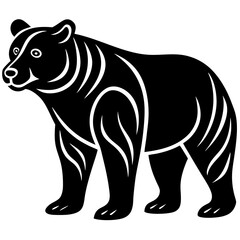 Cute Bear vector cartoon illustration