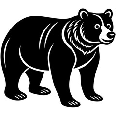 Cute Bear vector cartoon illustration