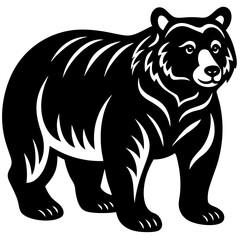 Cute Bear vector cartoon illustration