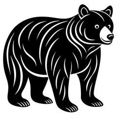 Cute Bear vector cartoon illustration