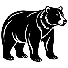 Cute Bear vector cartoon illustration
