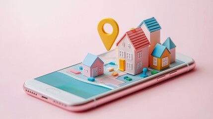 Mobile app concept for real estate and housing search