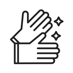 Cleaning Gloves icon vector image. Suitable for mobile apps, web apps and print media.