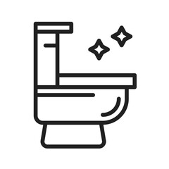 Clean Bathroom icon vector image. Suitable for mobile apps, web apps and print media.