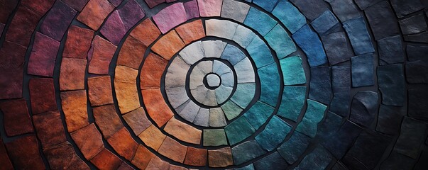 Fototapeta premium top-down photo of spiraling patterns