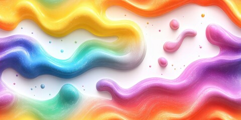 Waves of Colorful Fluid Design with Smooth Flowing Patterns