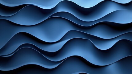 Obraz premium The image is a blue wave with a lot of detail