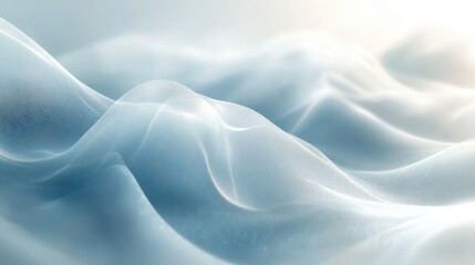 Obraz premium The image is a blue and white wave with a lot of detail