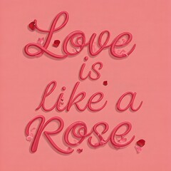 Obraz premium Romantic typography 