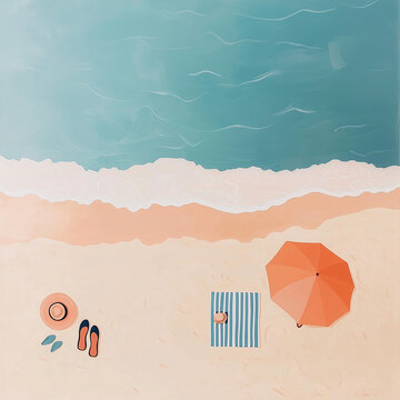 Relaxing by the Beach