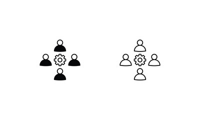 Committee icons set vector stock illustration