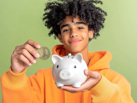 Saving money tips for teens home lifestyle image indoor eye-level financial education