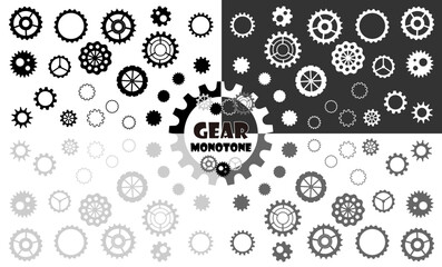 歯車（GEAR）モノトーンセット