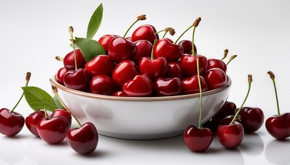 Luscious Cherries in a Bowl: A Vibrant Still Life