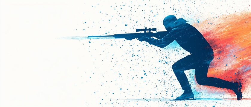 Teamwork in relay biathlon competitions, Winter sport, biathlon teamwork