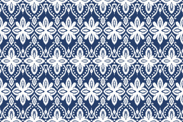 Seamless ethnic traditional pattern, embroidery motif Indian, floral pattern classic beautiful background. Modern fabric design textile swatch, ladies dress, man shirt all over print business.