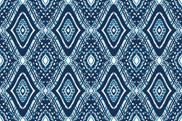 ikat pattern, Ethnic ikat seamless pattern, African style, Abstract vector, Chevron embroidery, Paisley embroidery, Navajo aboriginal pattern, Aztec and tribal motifs, Vector hand drawn style.