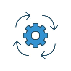 Digital Econemy vector icon