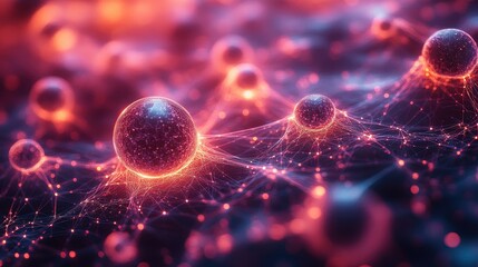 Glowing Neural Network in Vibrant Colors