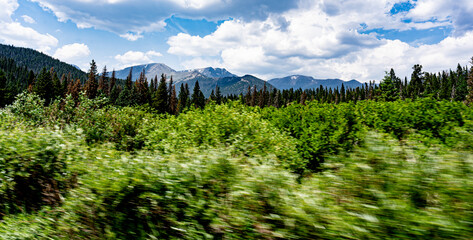 landscape with mountains