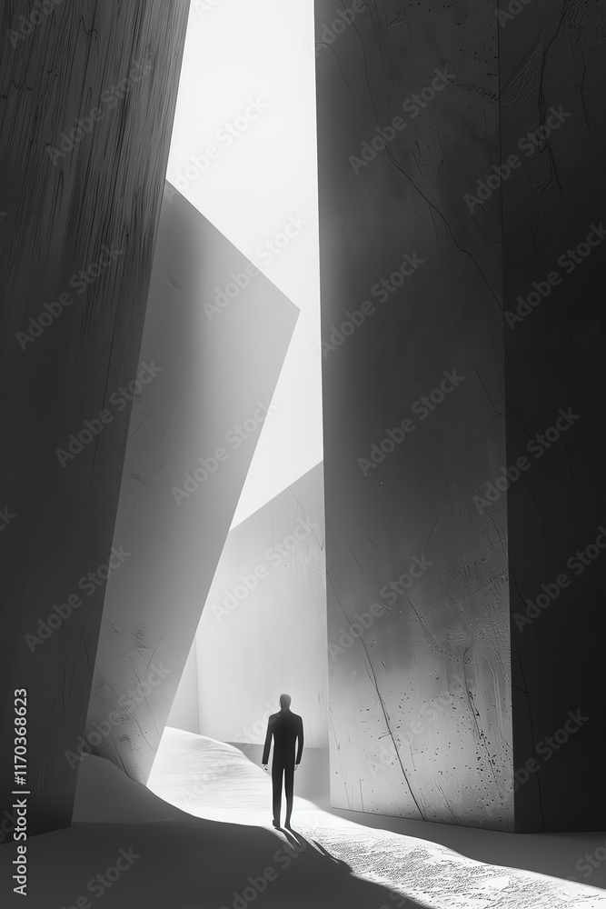 Poster infuse minimalist designs with intricate psychological concepts, capturing them from unexpected came