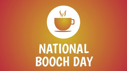 National Booch Day web banner design illustration 