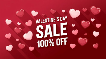 100 Off. Discount creative composition. 3d sale symbol with decorative objects, golden confetti, podium and gift box. Sale banner and poster. Vector illustration.