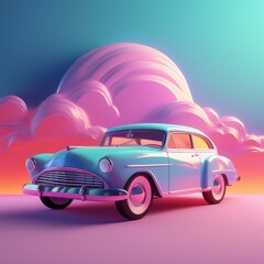 retro car background