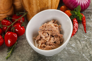 Canned tuna fish for salad