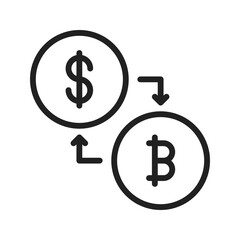 Obraz premium Conversion icon vector image. Suitable for mobile apps, web apps and print media.