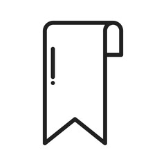 Bookmark icon vector image. Suitable for mobile apps, web apps and print media.
