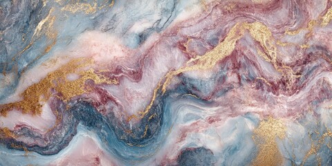 Marble surface with gold paint