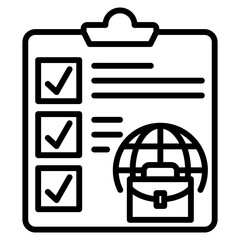 business planning single icon