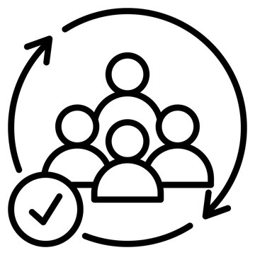 staff augmentation single icon