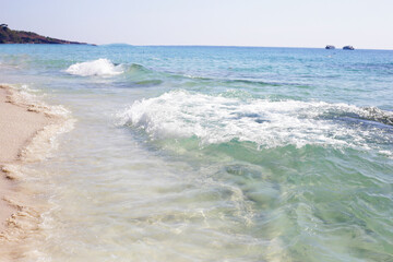 Blue sea, Water texture surface