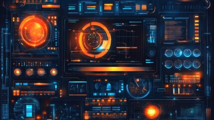 High-Resolution Interface with Clean Lines and Detail