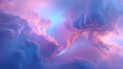 The cloud formations in the sky, with their pink and blue hues create an enchanting backdrop for Valentine's Day