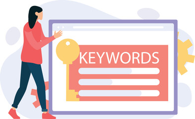 Search Engine Vector illustration which can easily modify or edit