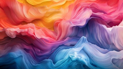 Fototapeta premium Vibrant Abstract Art with Fluid Lines and Bright Colors