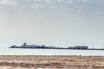 Fototapeta premium Medenine's Vibrant Fishing Port in Southern Tunisia