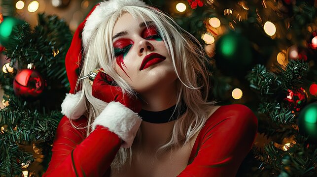 Harley quinn, christmas style
