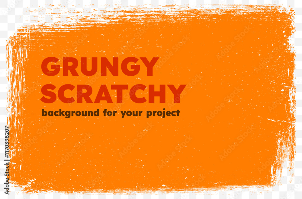 Poster grungy scratchy orange background for your text and design