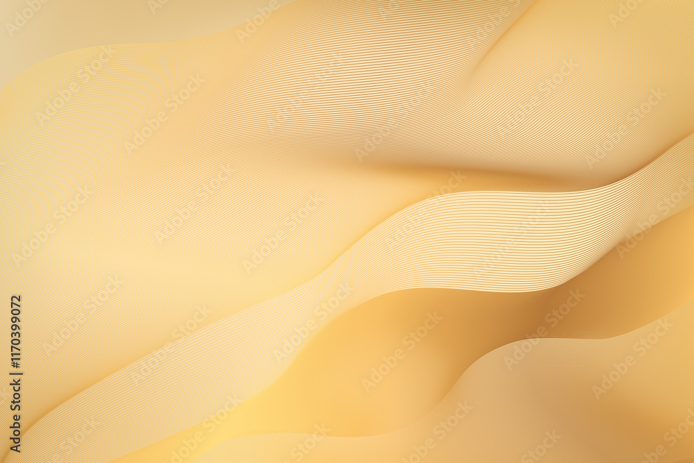 Poster abstract wavy golden background texture created from blended lines