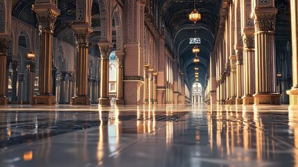 Sunrise at a mosque