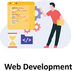 Web Development Vector illustration which can easily modify or edit