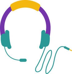 Retro Headphone Illustration