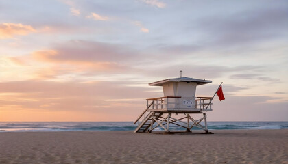 lifeguard tower on the beach