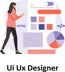 Ui Ux Designer Vector Illustration