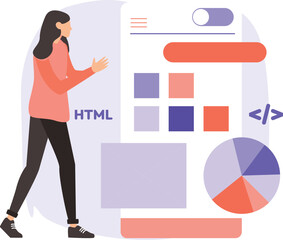 Ui Ux Designer Vector Illustration